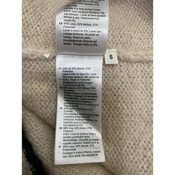 By Malene Birger 'Cimone' Tan V Neck Long Sleeve Sweater Size S - Picture 5 of 5